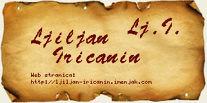 Ljiljan Iričanin vizit kartica